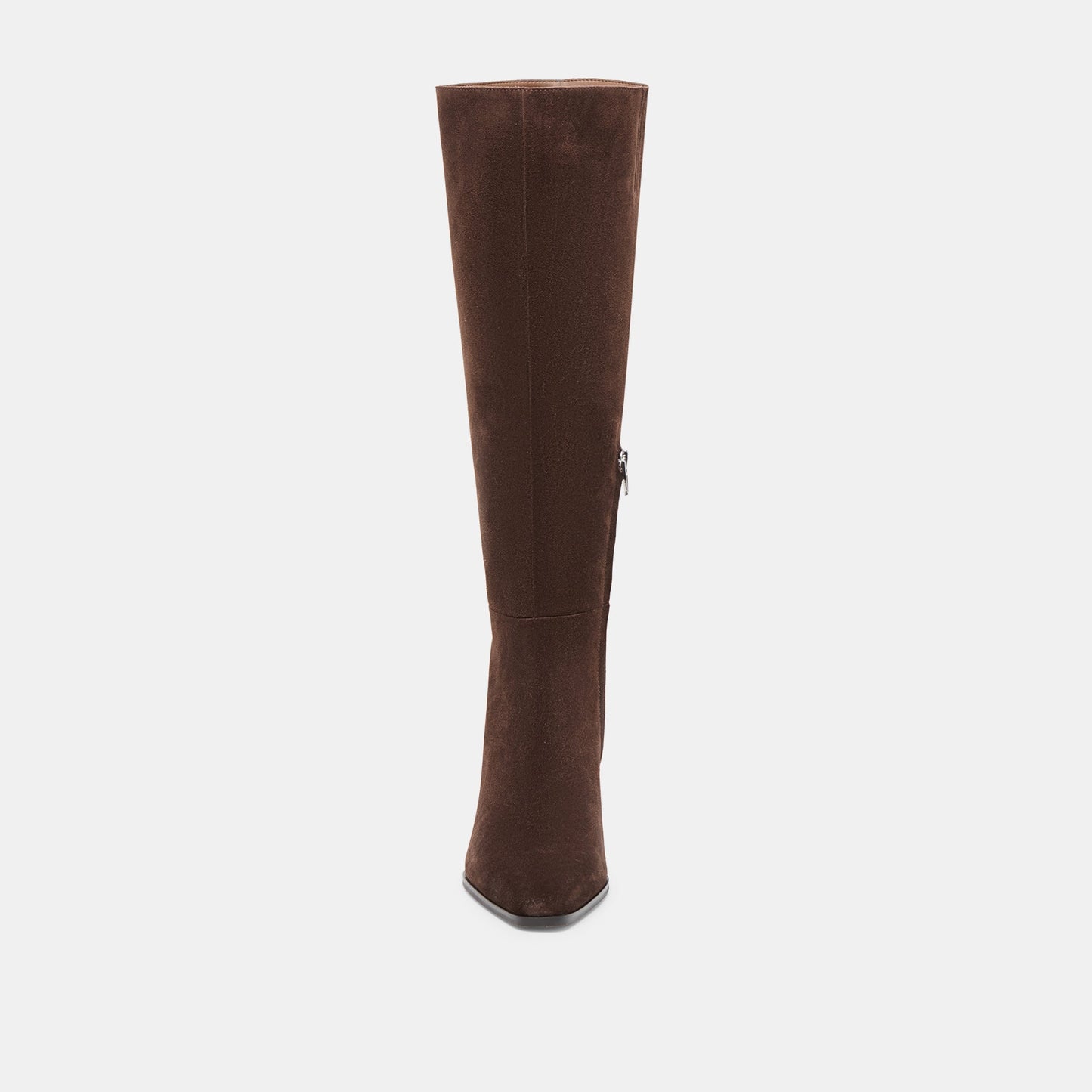 Emmi Dk Brown Suede Wide Calf Boots - Dolce Vita