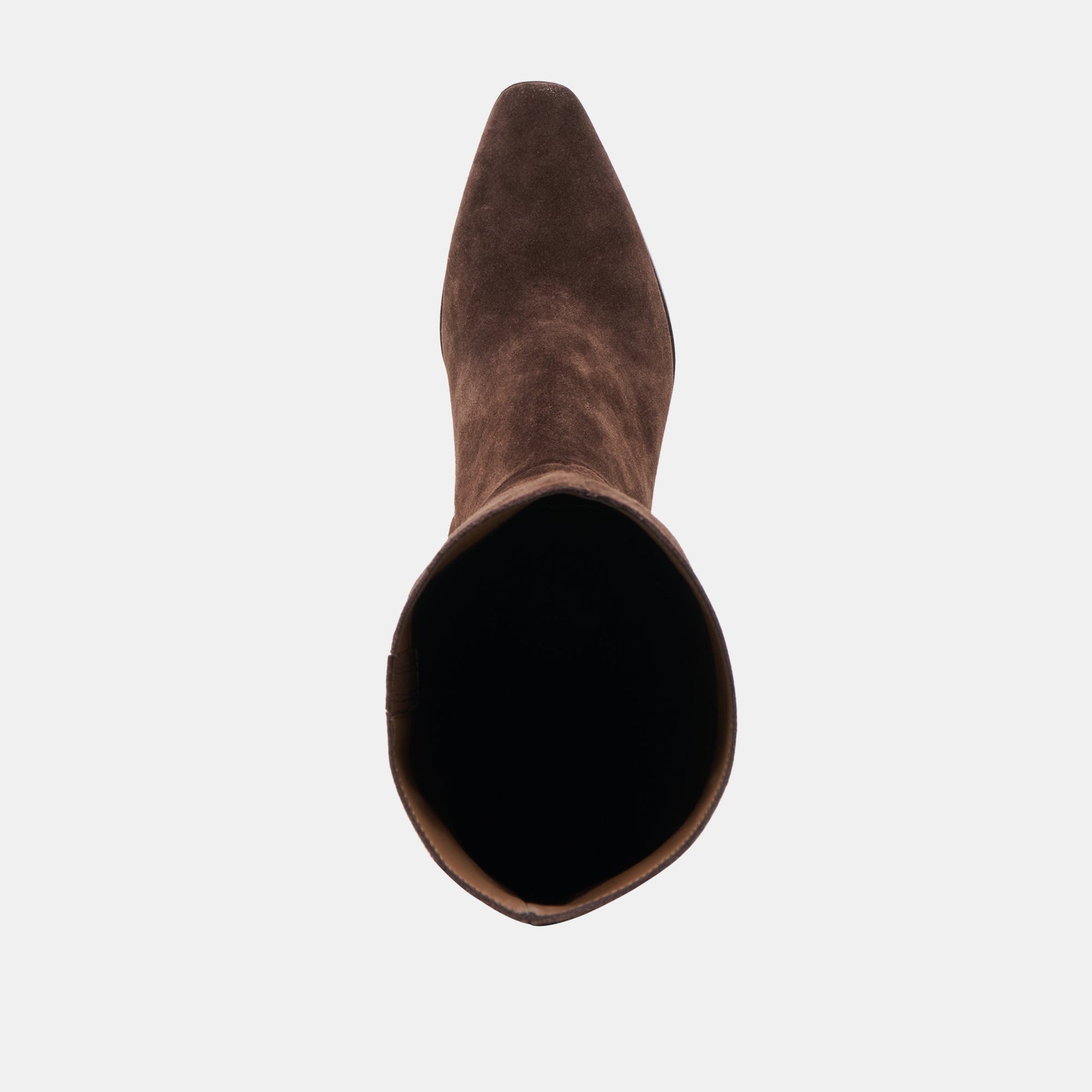 Emmi Dk Brown Suede Wide Calf Boots - Dolce Vita
