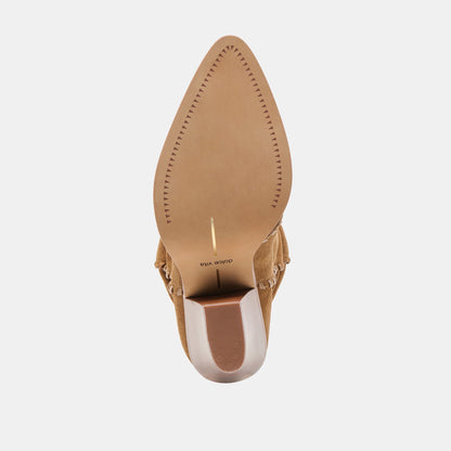 Julith Lt Brown Suede Boots - Dolce Vita