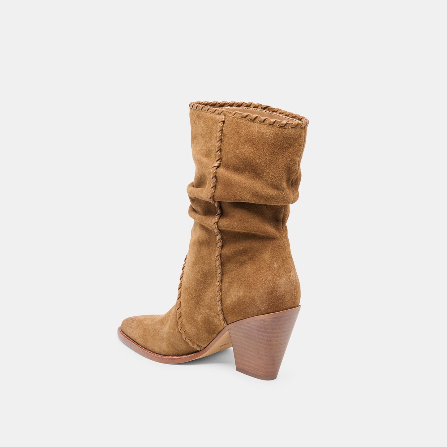 Julith Lt Brown Suede Boots - Dolce Vita