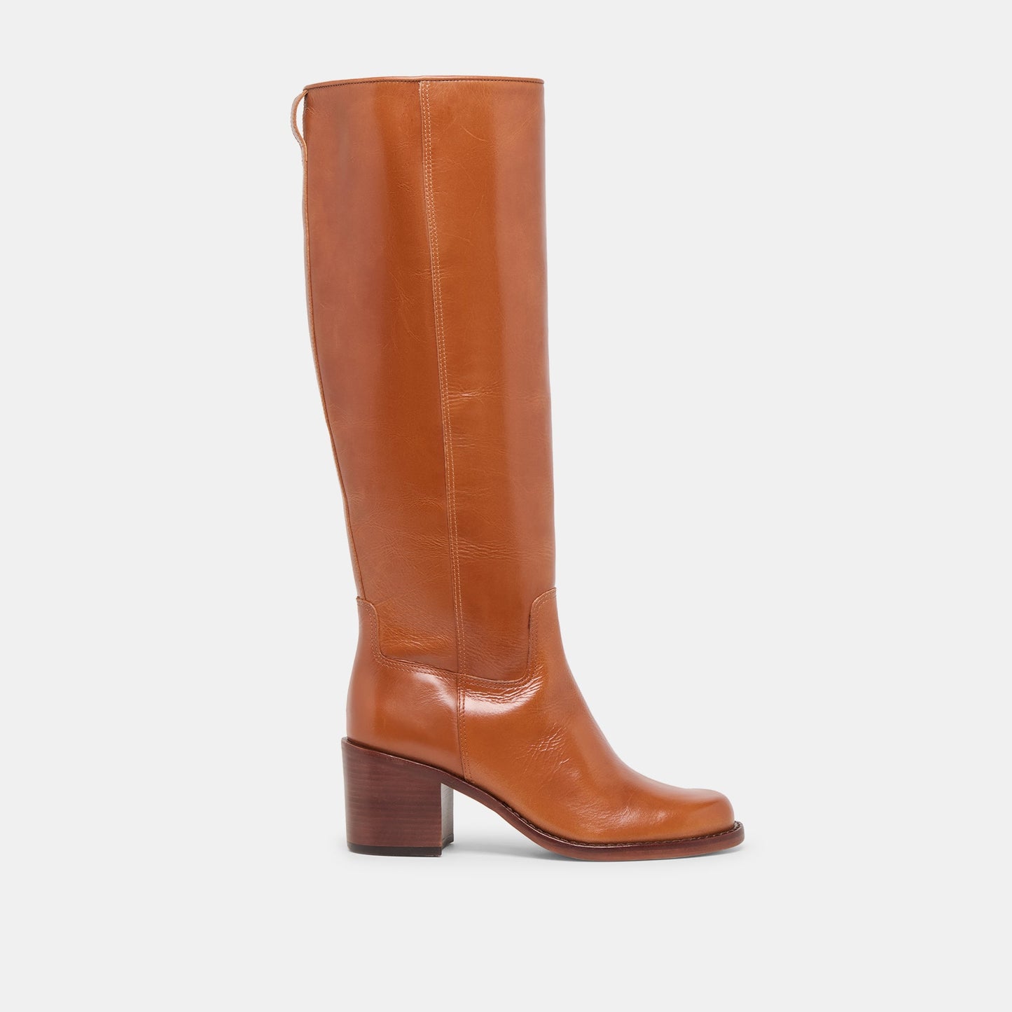 Lucyle Tan Leather Boots - Dolce Vita