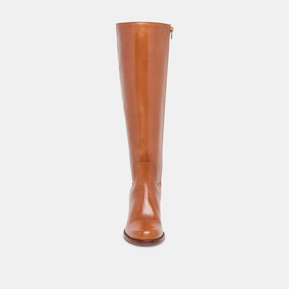 Lucyle Tan Leather Boots - Dolce Vita