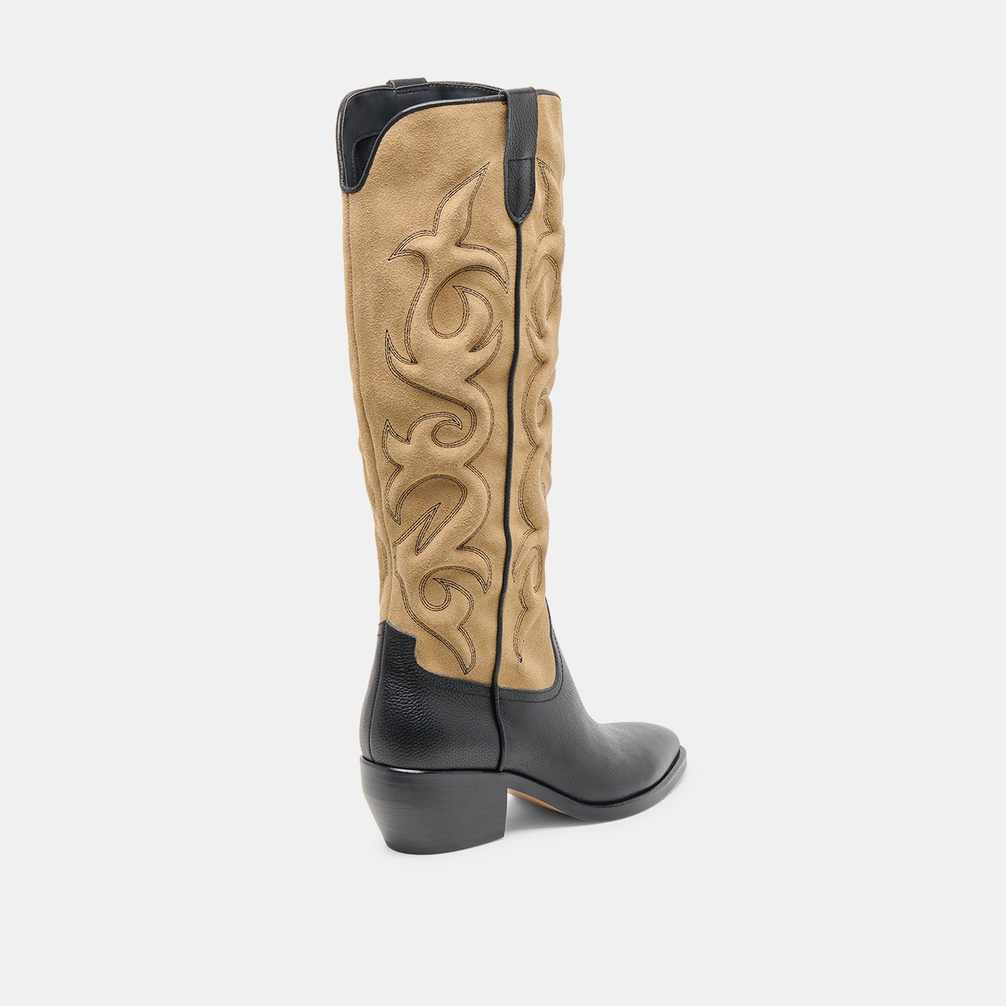 Mirla Black Multi Leather Boots - Dolce Vita