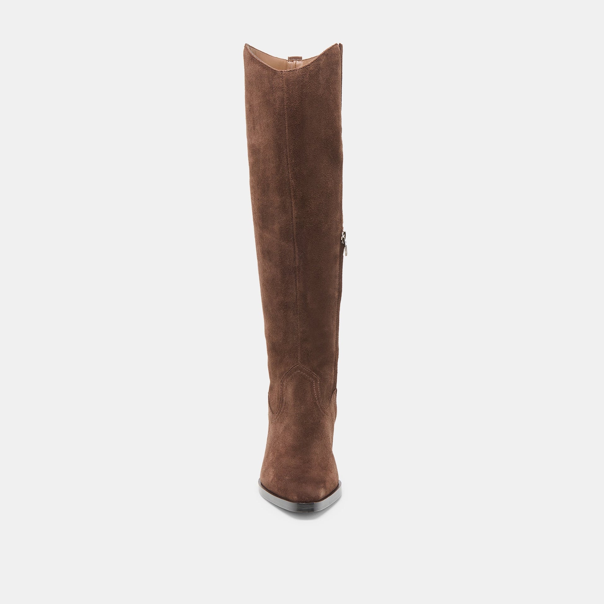 Virona H2O Waterproof Dk Brown Suede Extra Wide Calf Boots - Dolce Vita