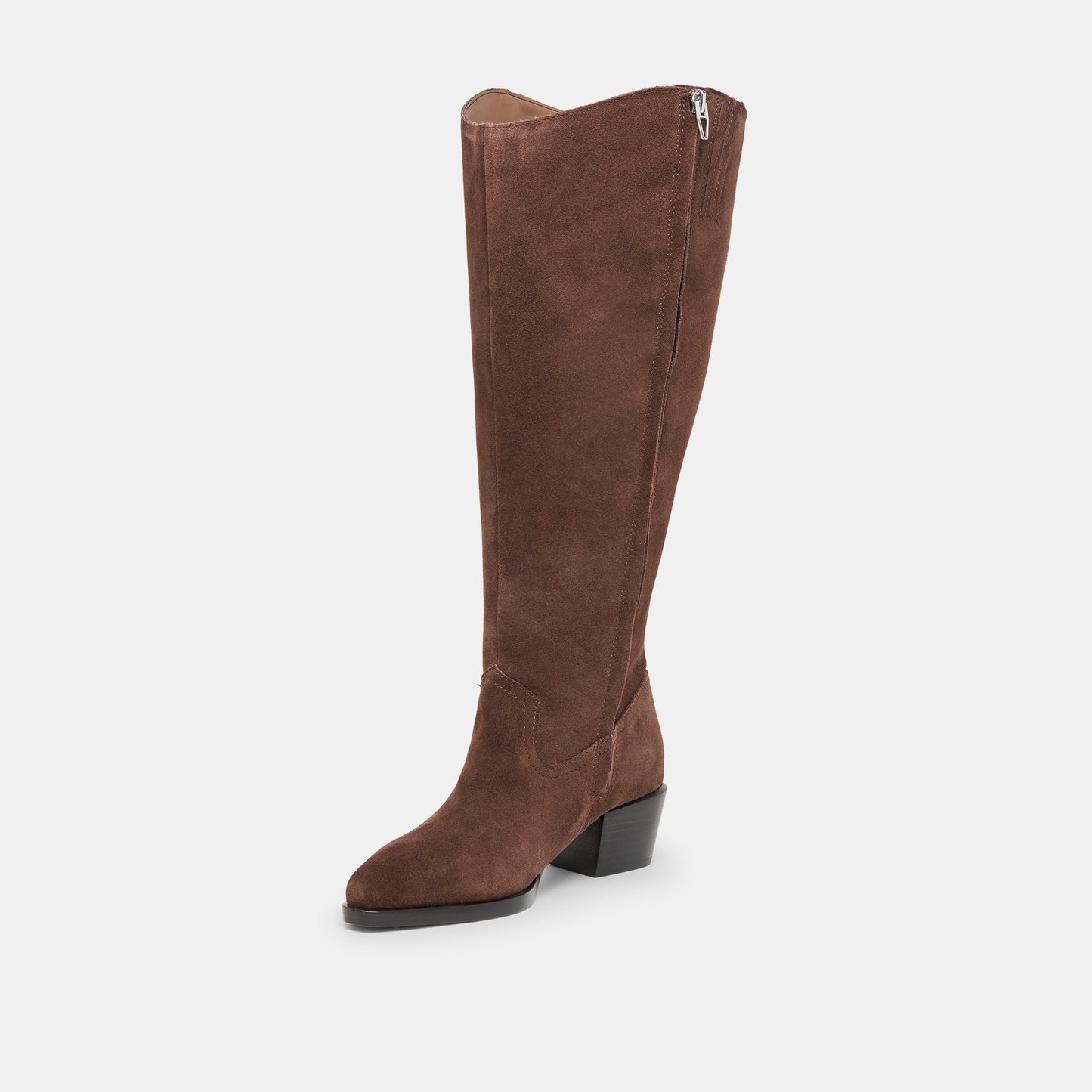Virona H2O Waterproof Dk Brown Suede Extra Wide Calf Boots - Dolce Vita
