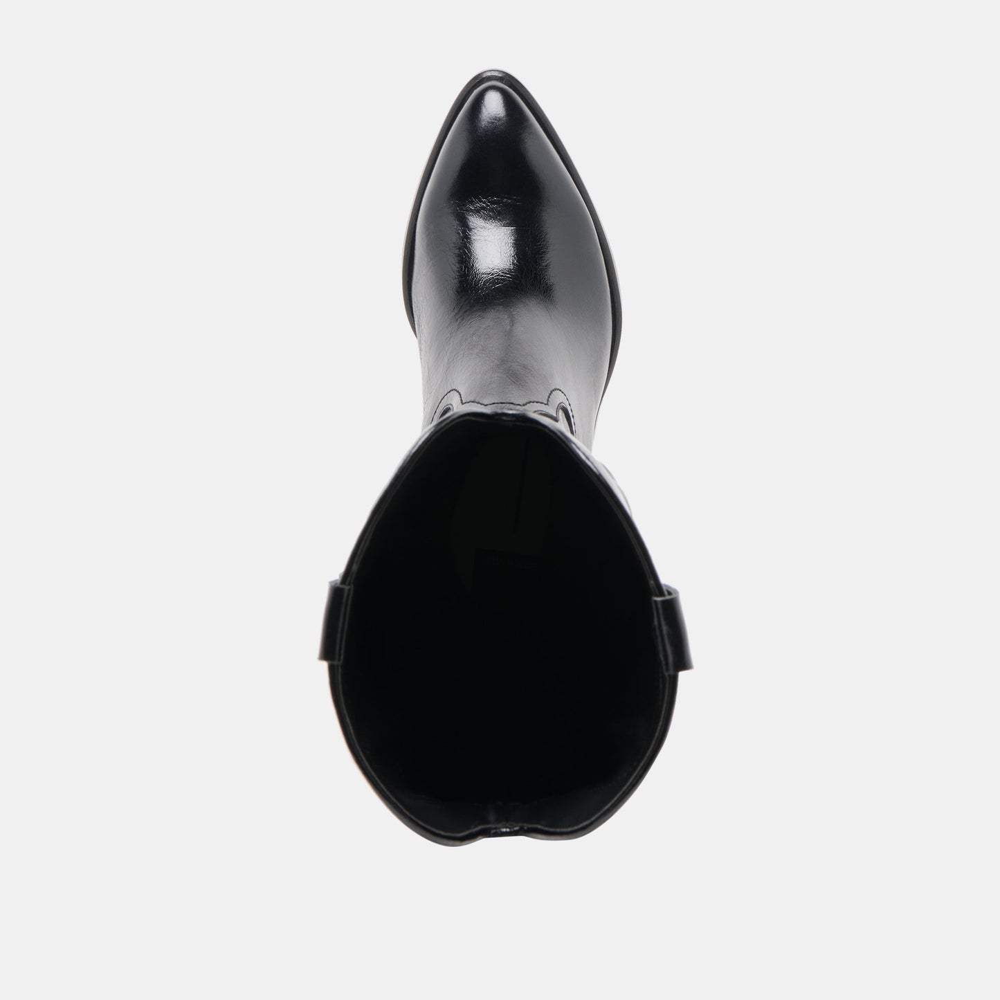 Mirla Black Leather Extra Wide Calf Boots - Dolce Vita