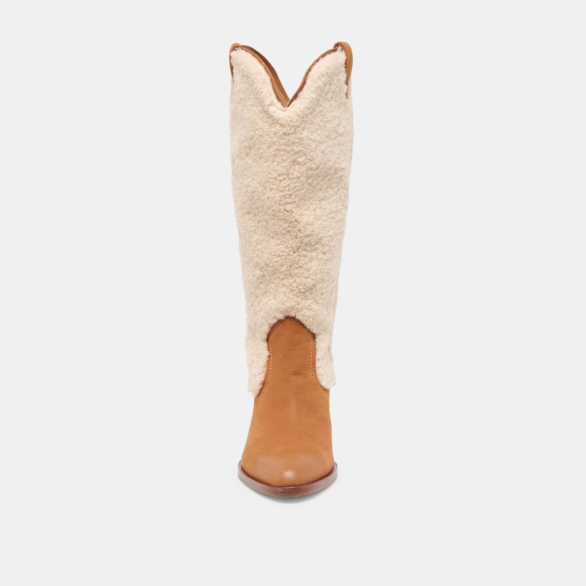 Mykel Plush Caramel Nubuck Boots - Dolce Vita