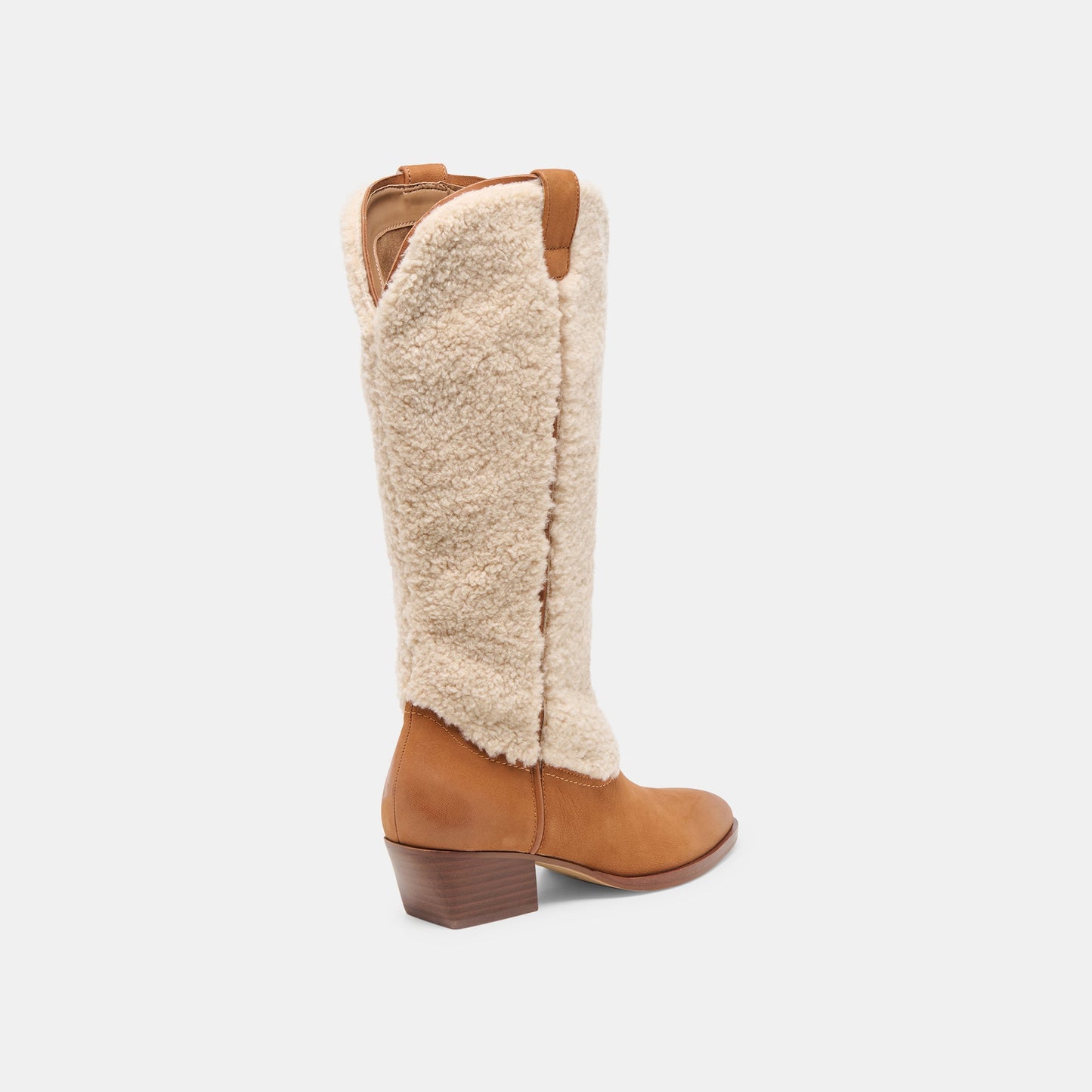 Mykel Plush Caramel Nubuck Boots - Dolce Vita