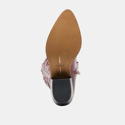 Mirla Oxblood Leather Wide Calf Boots - Dolce Vita