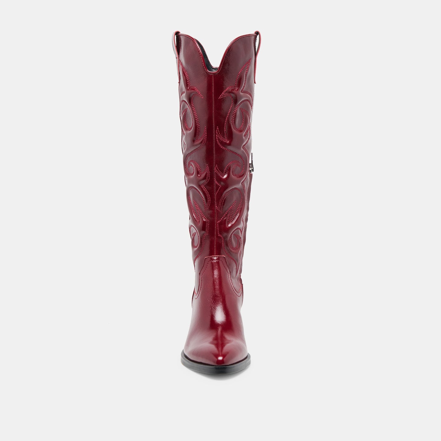 Mirla Oxblood Leather Wide Calf Boots - Dolce Vita