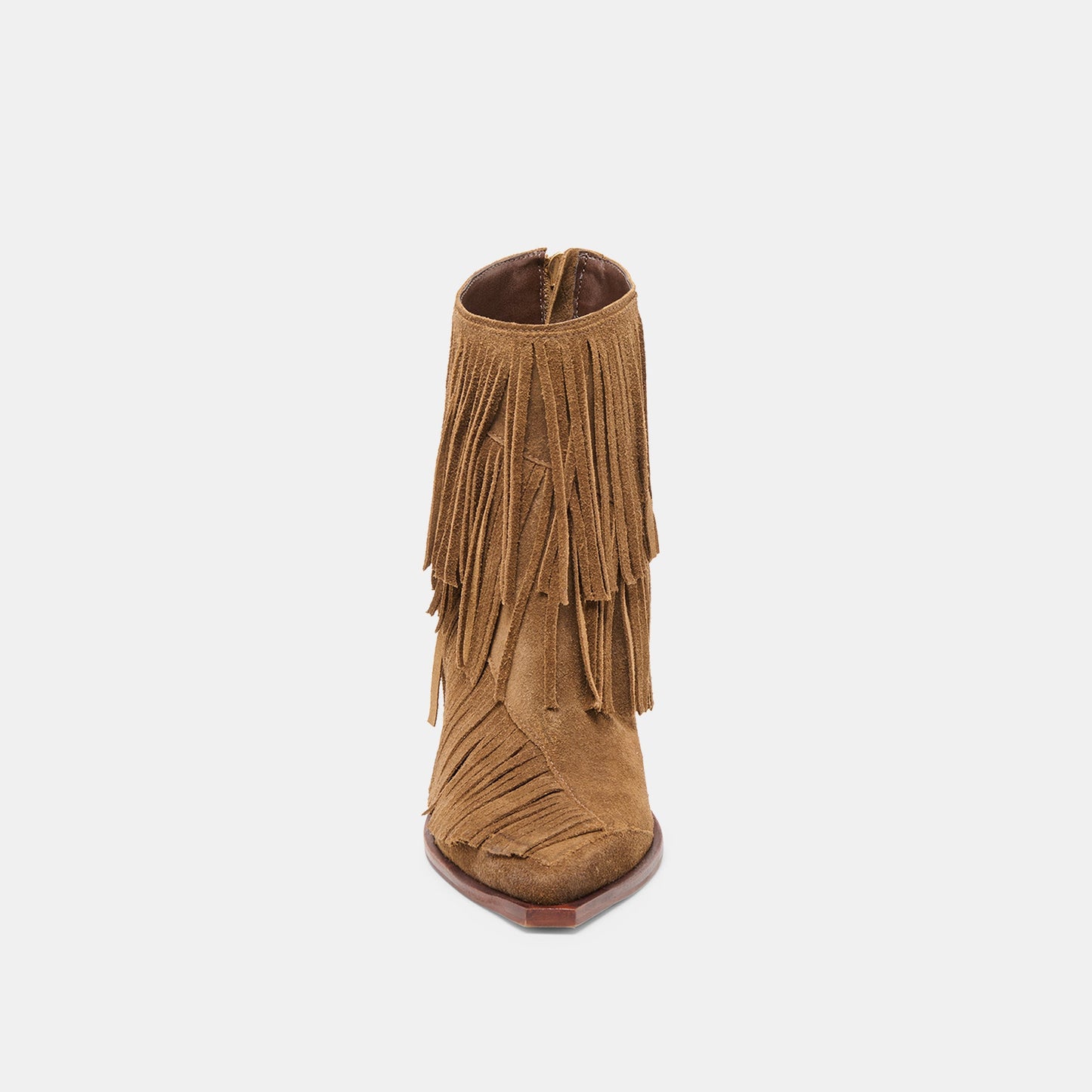 Torey Chestnut Suede Booties - Dolce Vita