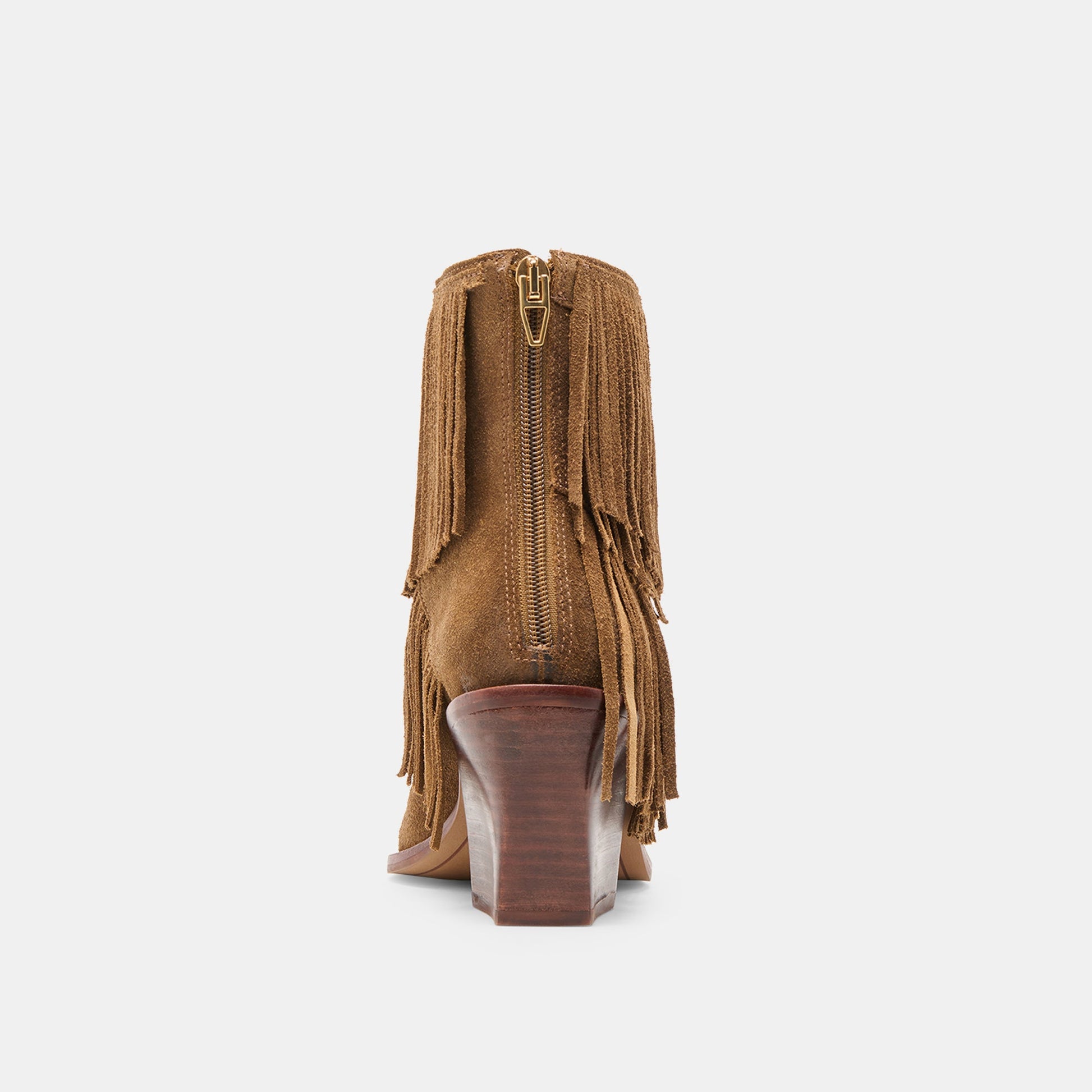 Torey Chestnut Suede Booties - Dolce Vita
