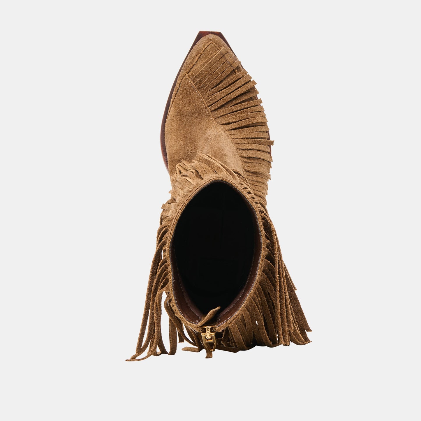 Torey Chestnut Suede Booties - Dolce Vita