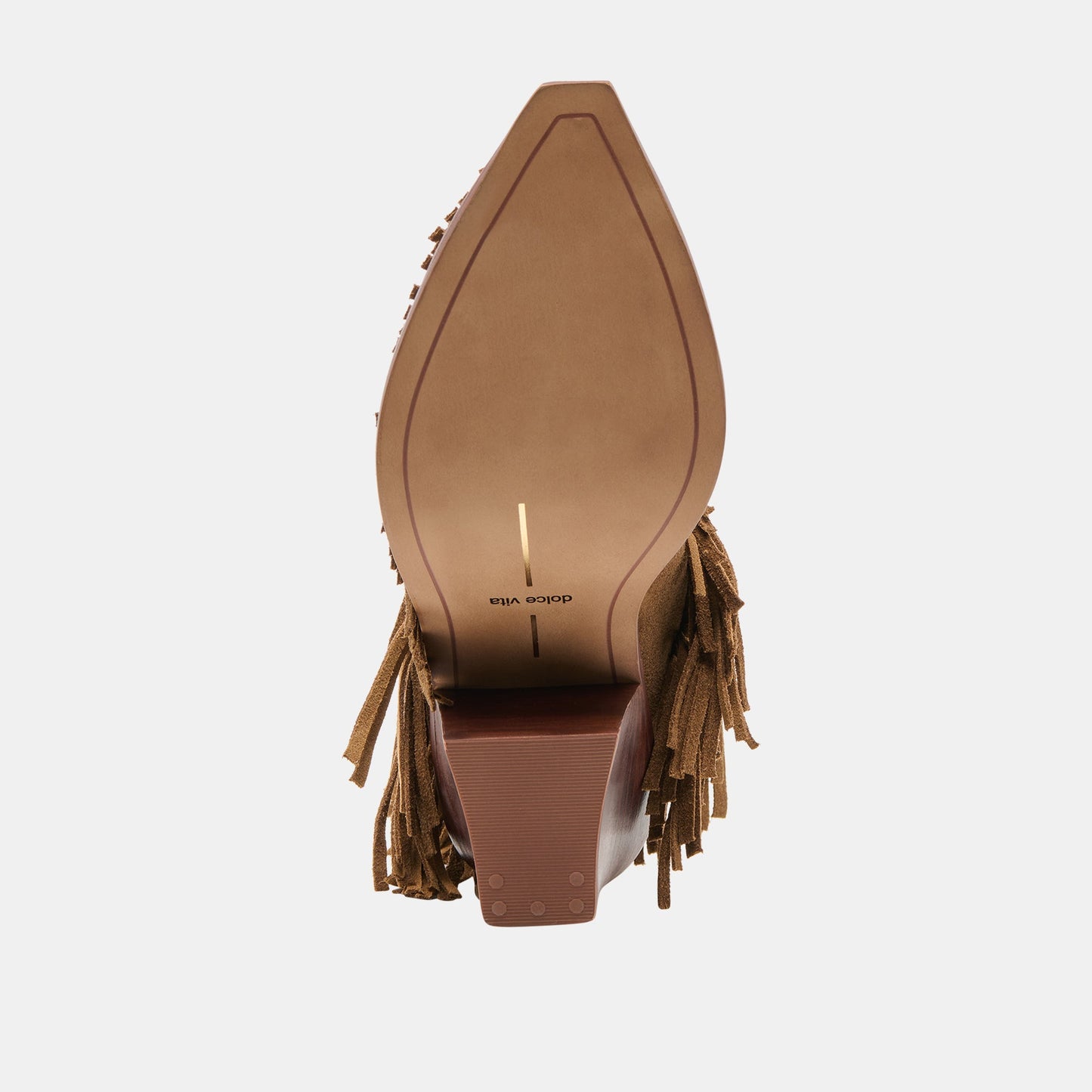 Torey Chestnut Suede Booties - Dolce Vita