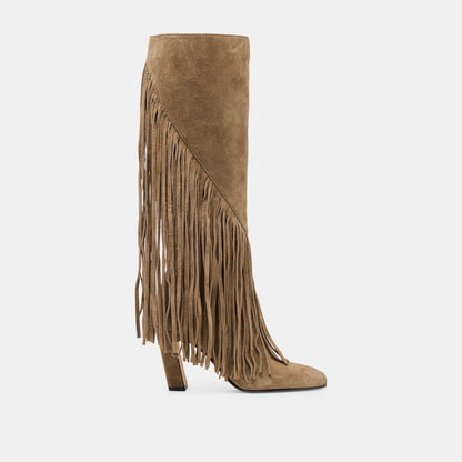 Giano Olive Suede Boots - Dolce Vita
