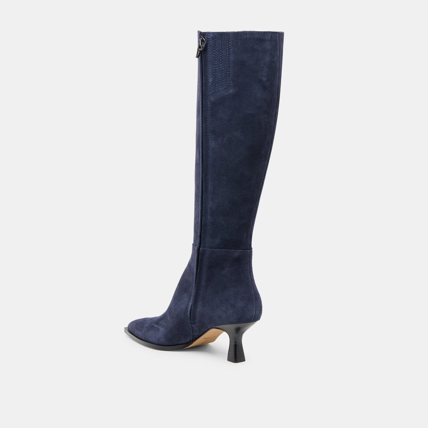 Auggie Navy Suede Wide Calf Boots - Dolce Vita