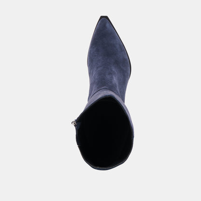 Auggie Navy Suede Wide Calf Boots - Dolce Vita