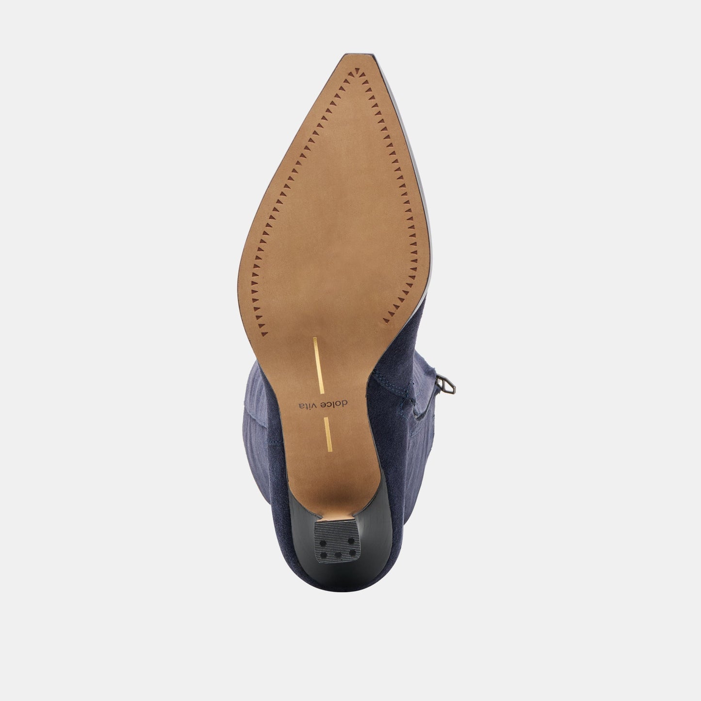 Auggie Navy Suede Wide Calf Boots - Dolce Vita