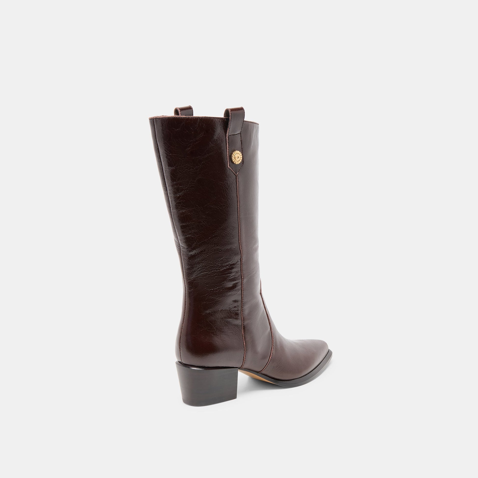 Vern Chocolate Leather Boots - Dolce Vita