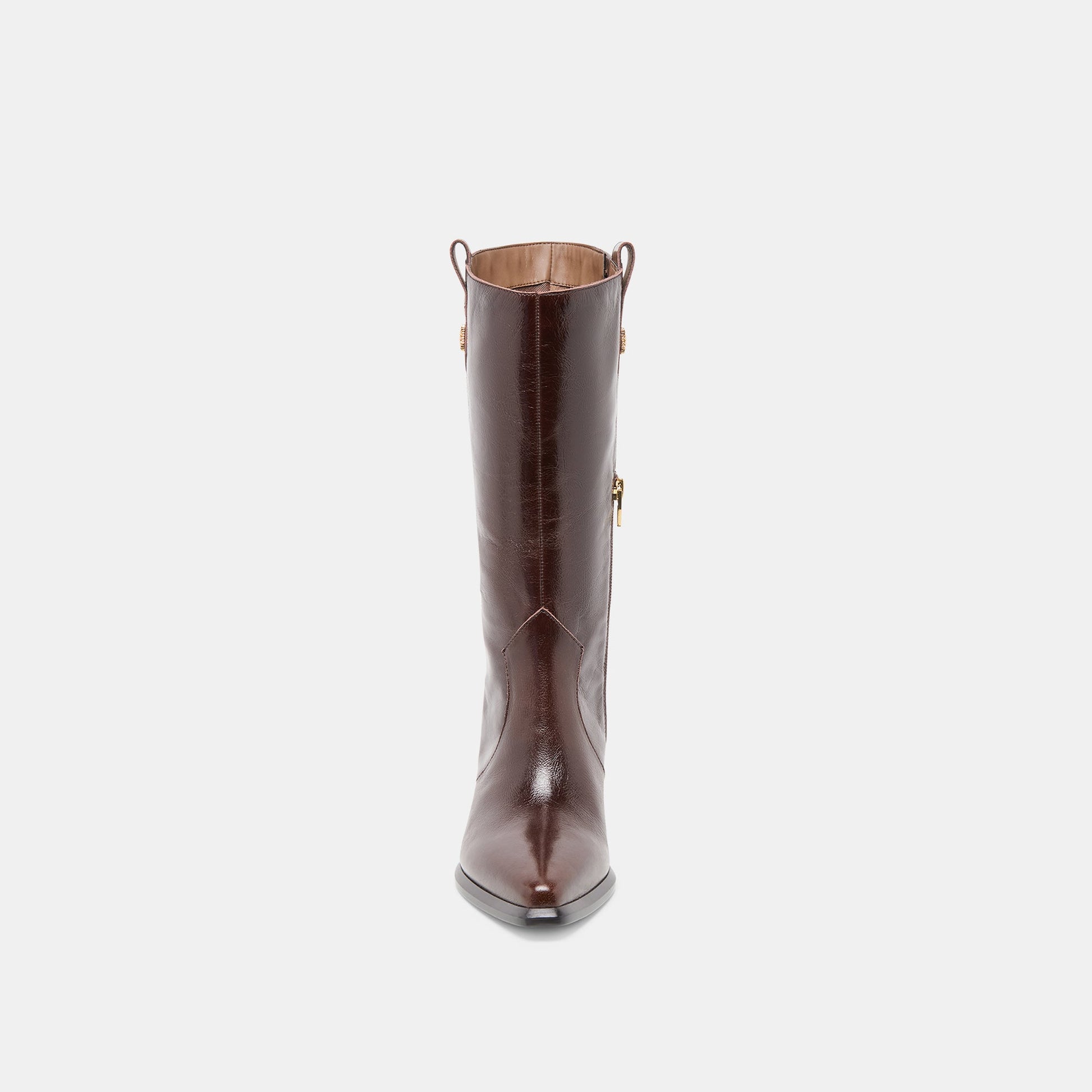 Vern Chocolate Leather Boots - Dolce Vita
