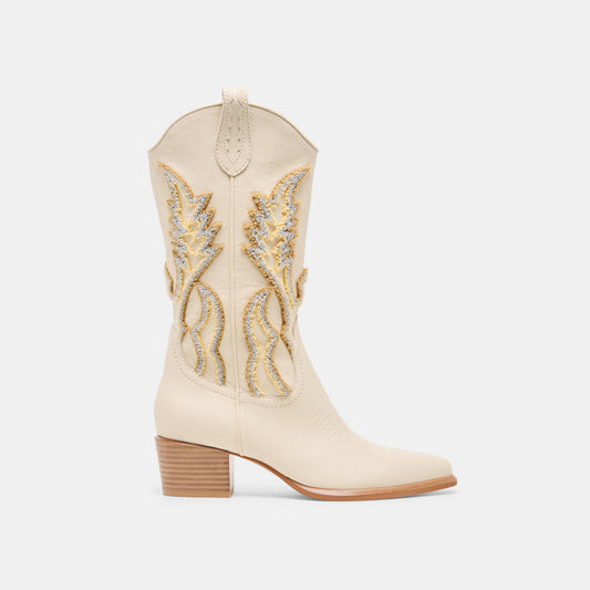 Vila Ivory Leather Boots - Dolce Vita