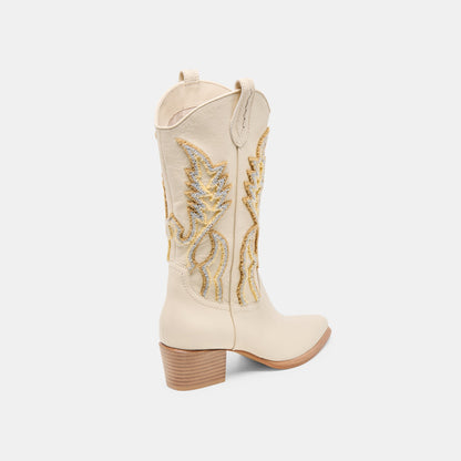 Vila Ivory Leather Boots - Dolce Vita