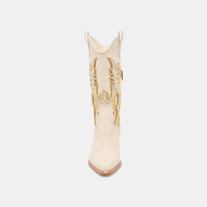 Vila Ivory Leather Boots - Dolce Vita