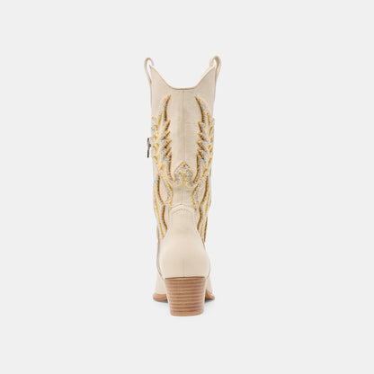 Vila Ivory Leather Boots - Dolce Vita