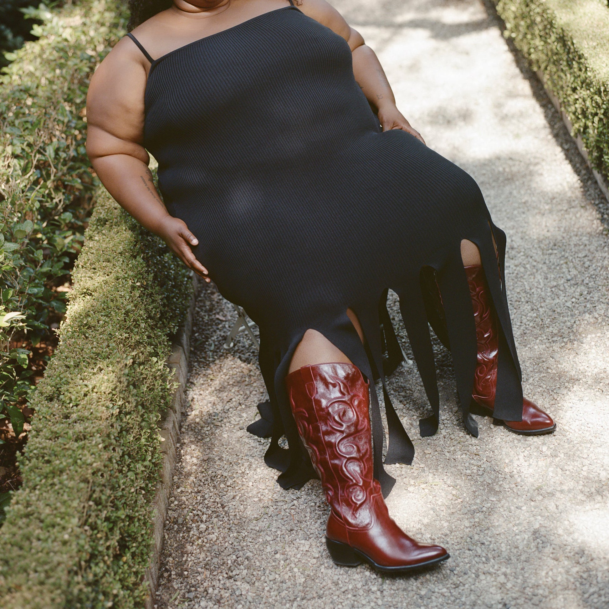 Mirla Oxblood Leather Extra Wide Calf Boots - Dolce Vita