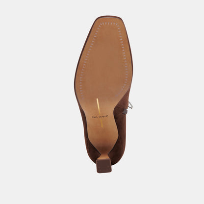 GLAMOR BOOTS DK BROWN STELLA SUEDE - Dolce Vita
