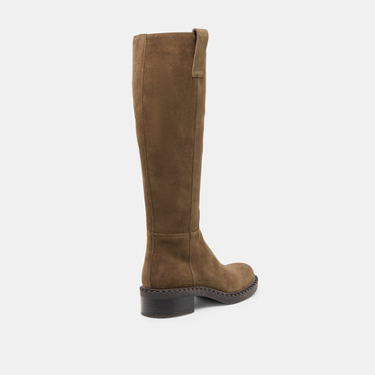 Glory H2O Waterproof Olive Suede Wide Calf Boots - Dolce Vita