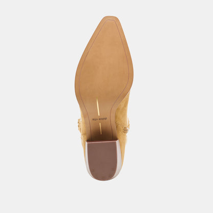 Vila Caramel Suede Boots - Dolce Vita