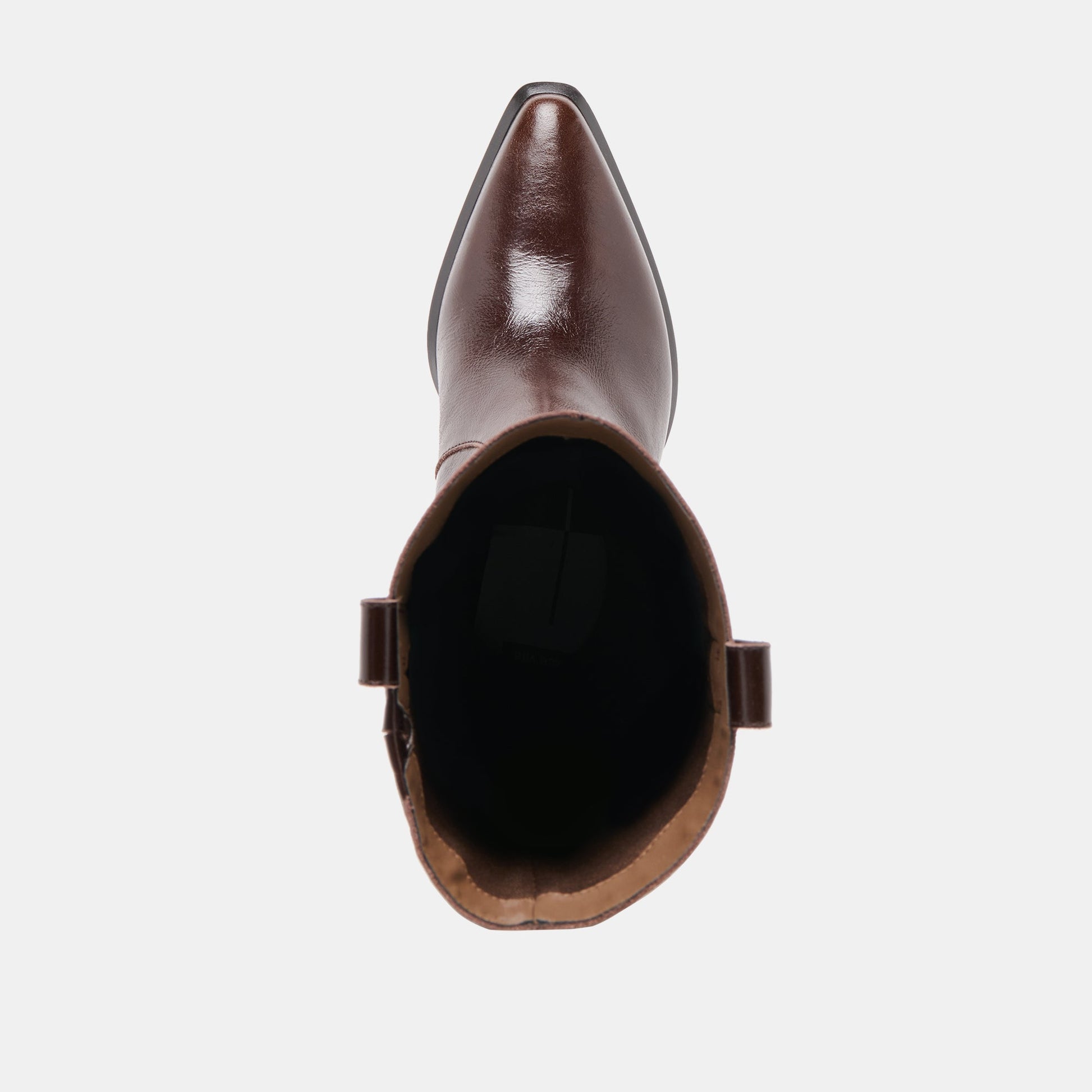 Vern Chocolate Leather Wide Calf Boots - Dolce Vita