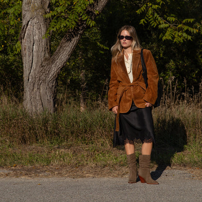 Julith Olive Suede Boots - Dolce Vita