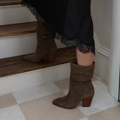 Julith Olive Suede Boots - Dolce Vita
