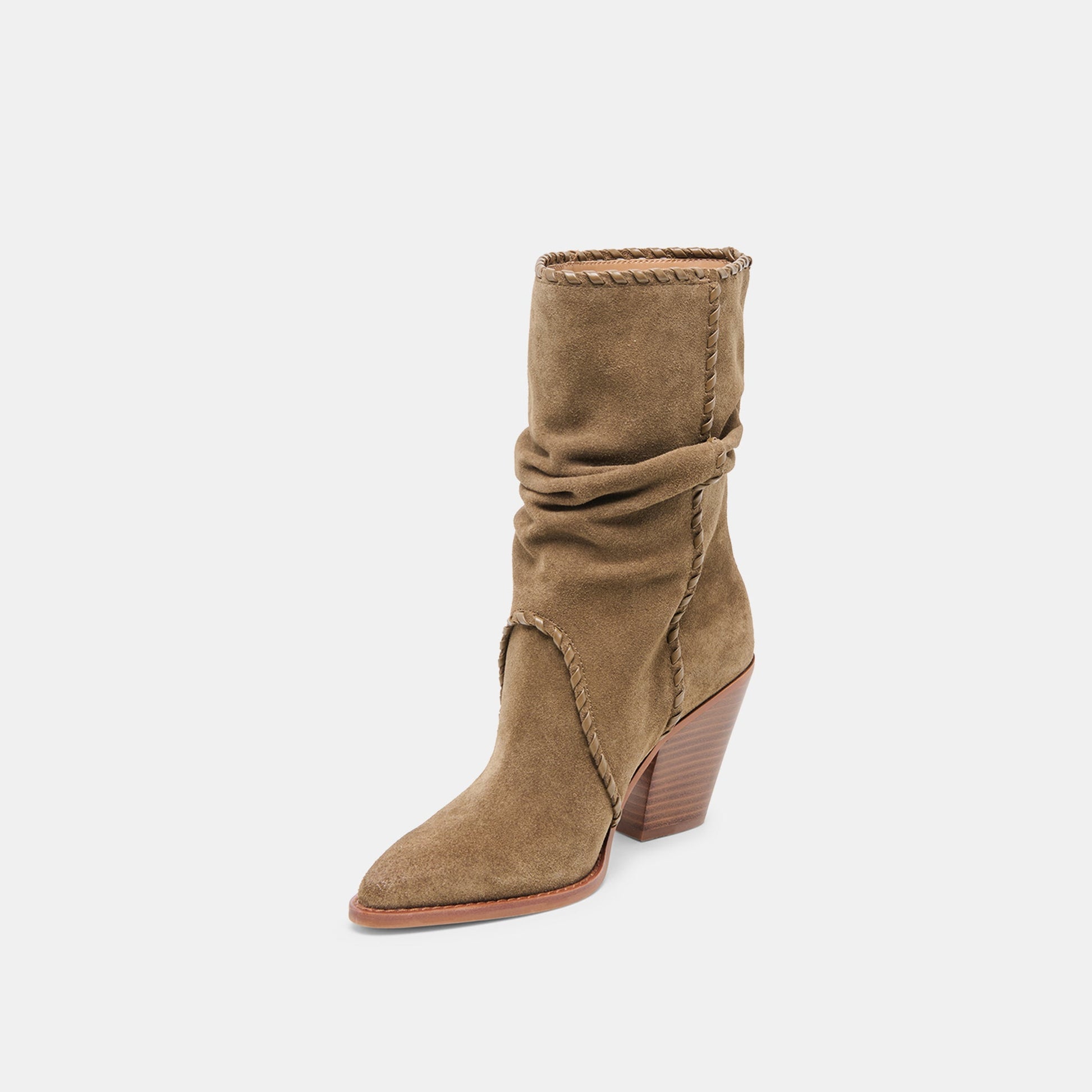 Julith Olive Suede Boots - Dolce Vita