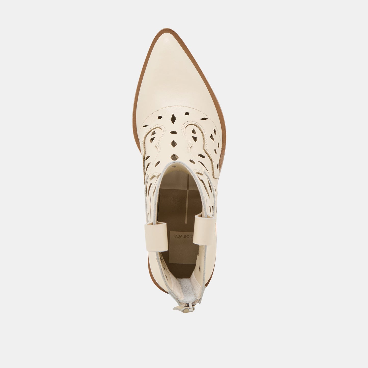Zenobi Off White Leather Booties - Dolce Vita