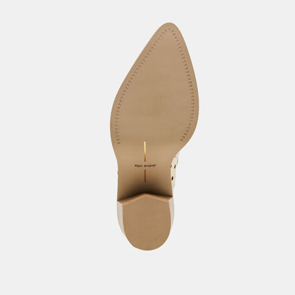 Zenobi Off White Leather Booties - Dolce Vita