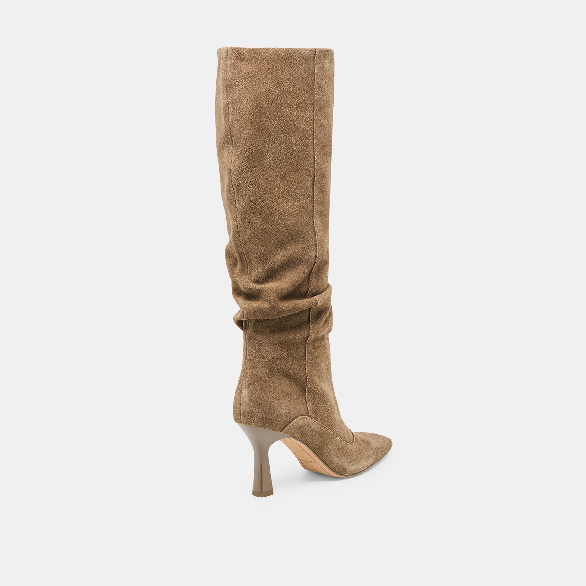 Lousa Olive Suede Wide Calf Boots - Dolce Vita