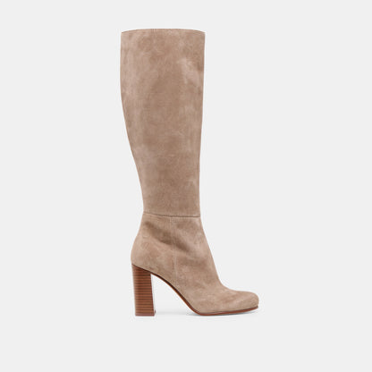Hudsin Wide Calf Barley Suede Boots - Dolce Vita