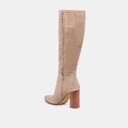 Hudsin Wide Calf Barley Suede Boots - Dolce Vita
