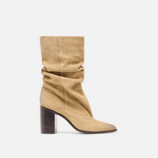 Talina Dk Taupe Suede Boots - Dolce Vita