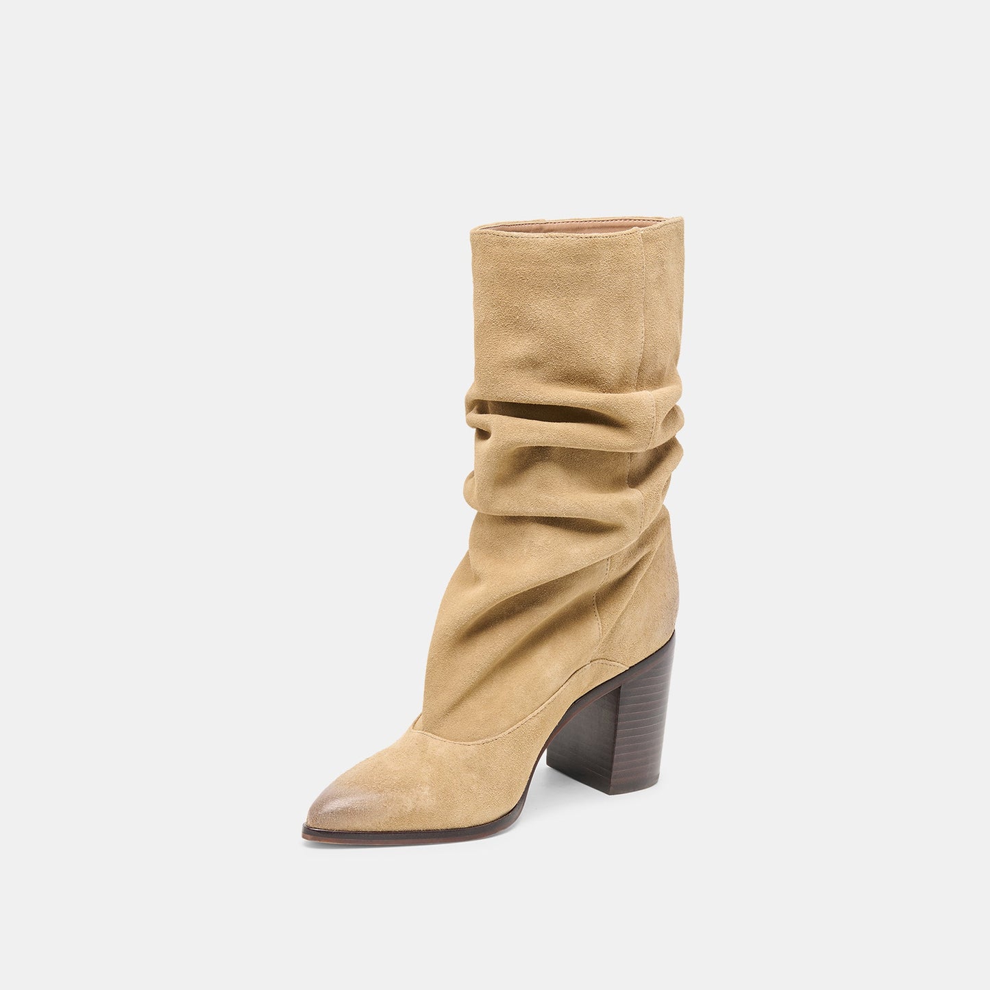Talina Dk Taupe Suede Boots - Dolce Vita