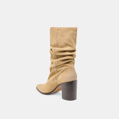 Talina Dk Taupe Suede Boots - Dolce Vita