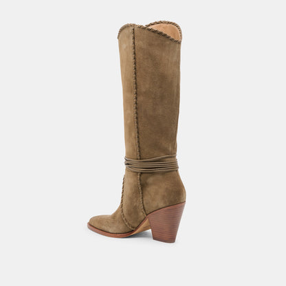 Jody Olive Suede Boots - Dolce Vita