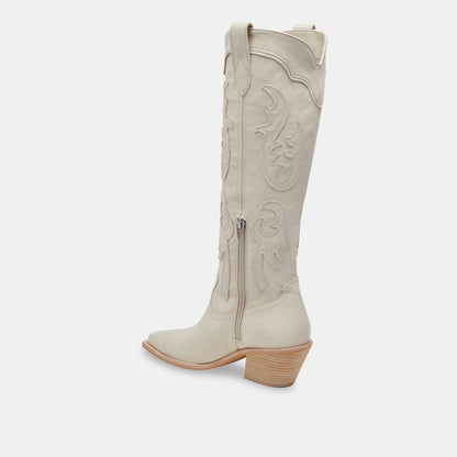 SAMSIN BOOTS IVORY NUBUCK - Dolce Vita
