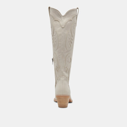 SAMSIN BOOTS IVORY NUBUCK - Dolce Vita