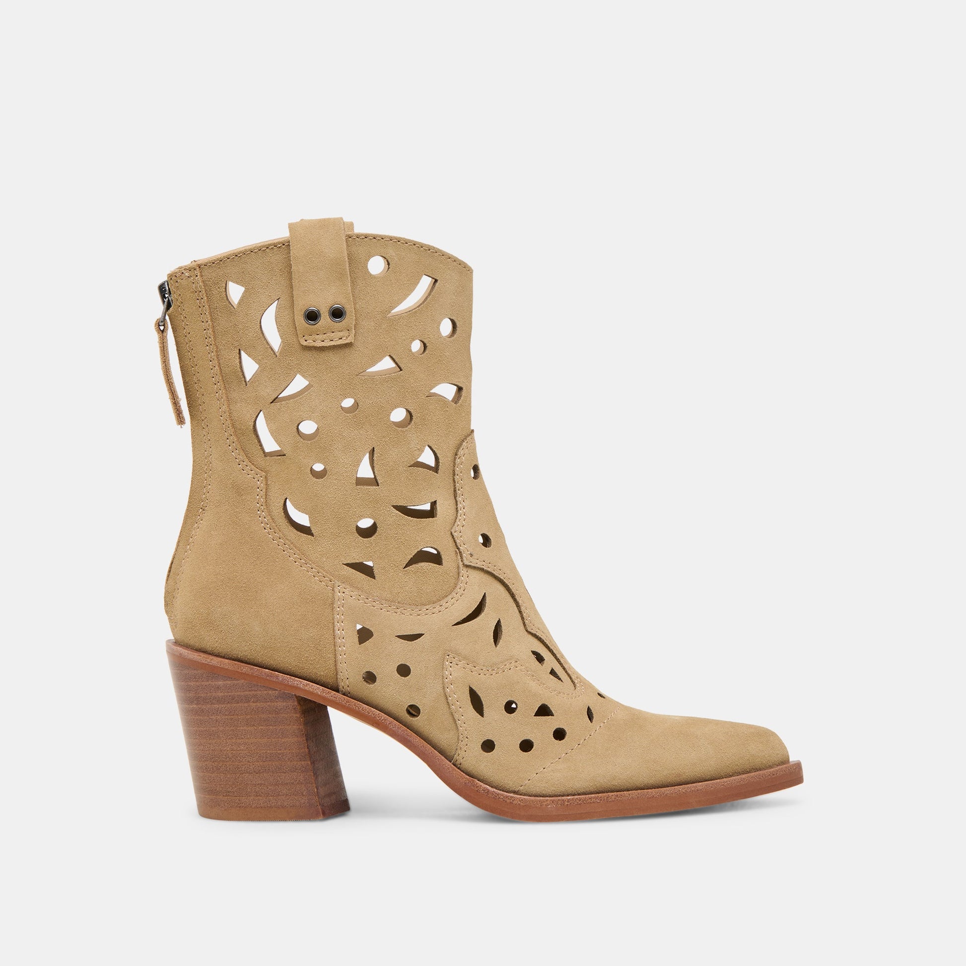 Zenobi Dk Taupe Suede Booties - Dolce Vita