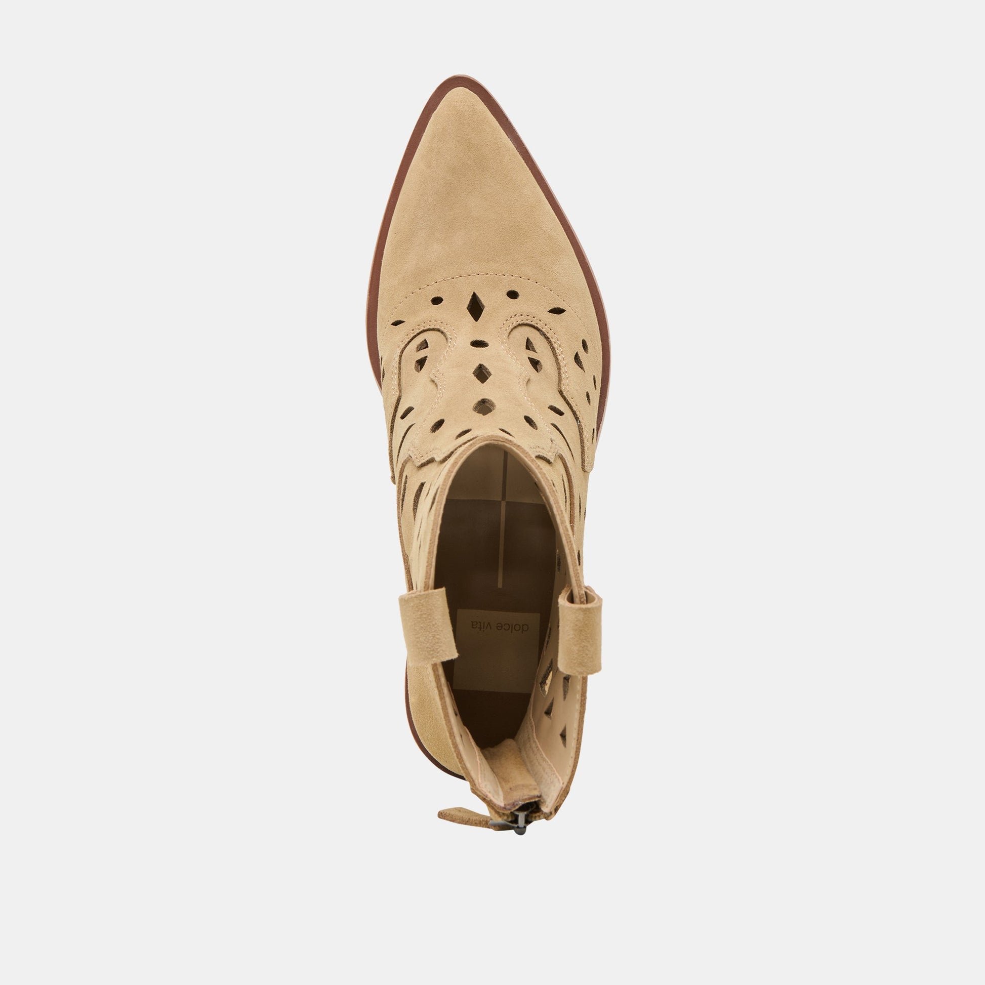 Zenobi Dk Taupe Suede Booties - Dolce Vita