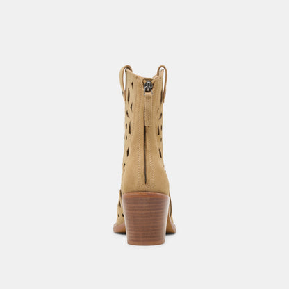 Zenobi Dk Taupe Suede Booties - Dolce Vita